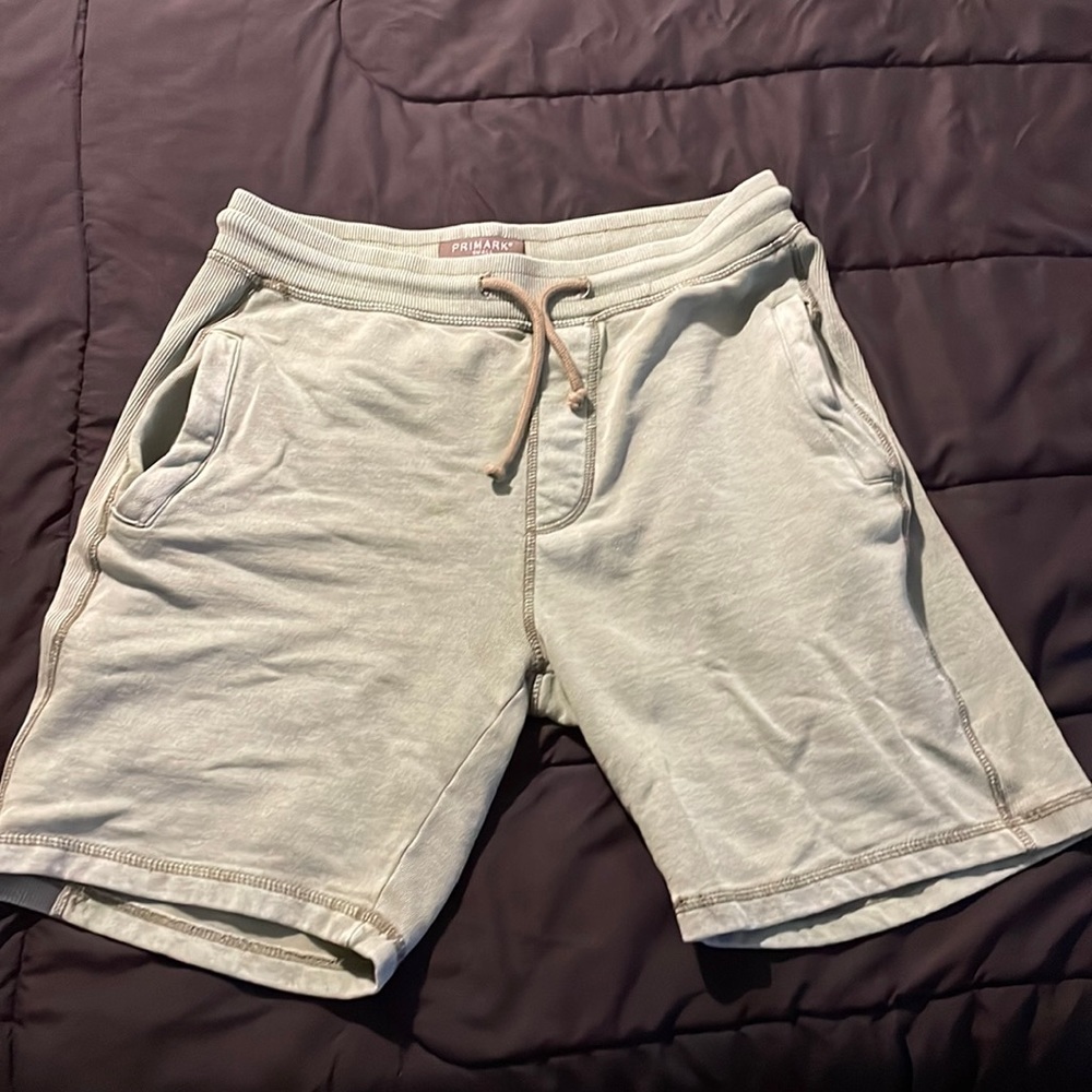 Green and light blue shorts